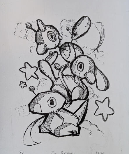 Porygon Line Pronto Print